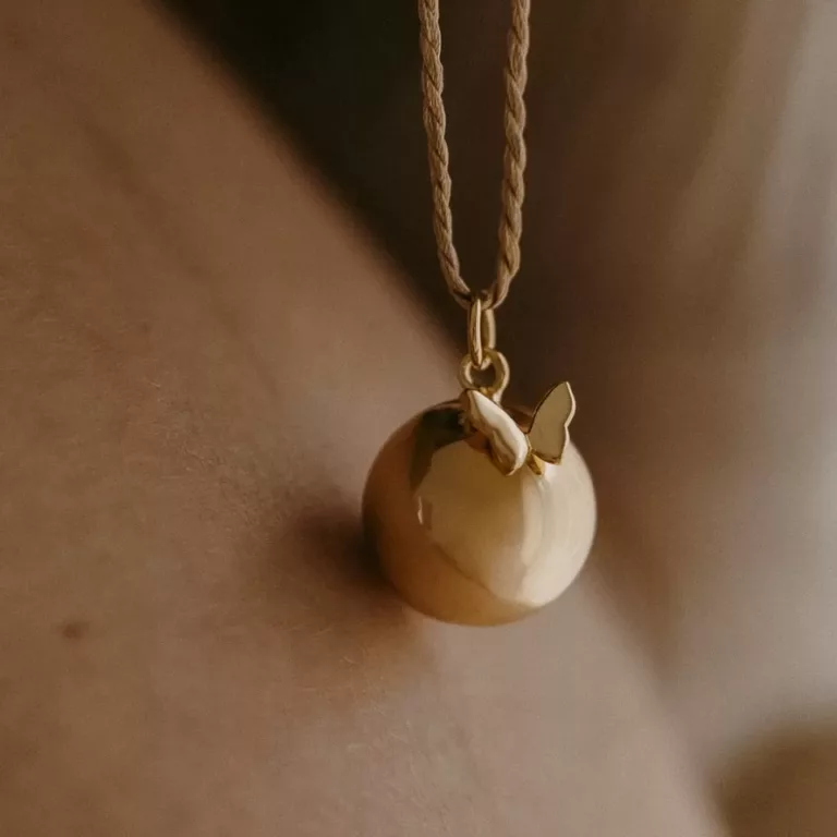 Bola de grossesse MIRACLE – Finition Or 18 carats, sur cordon