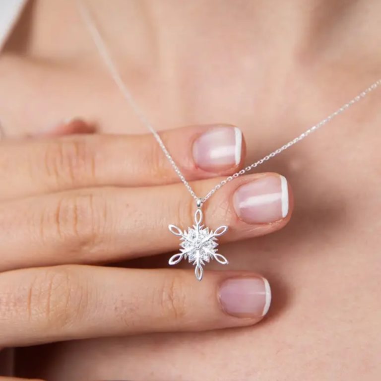 Collier "Flocon de neige"