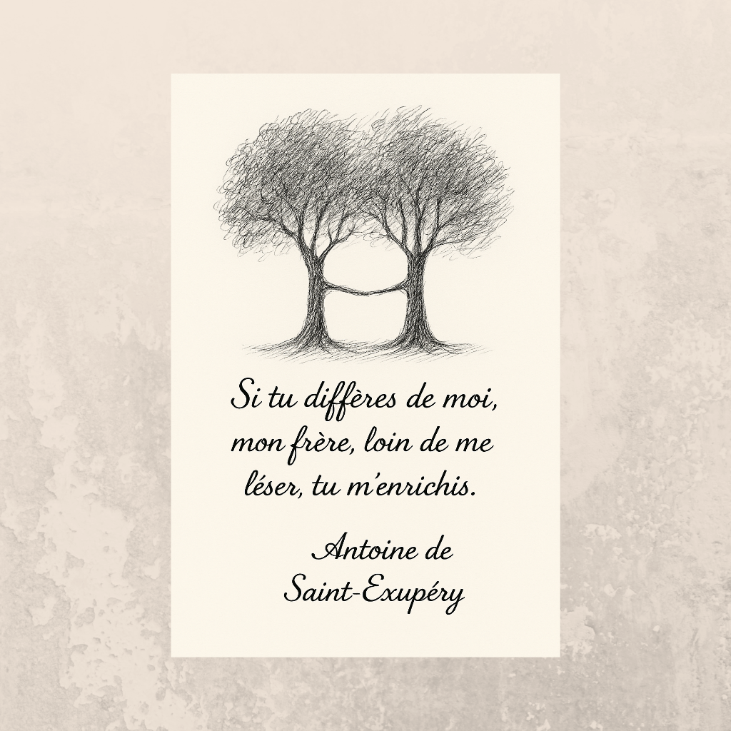 Si tu diffères de moi